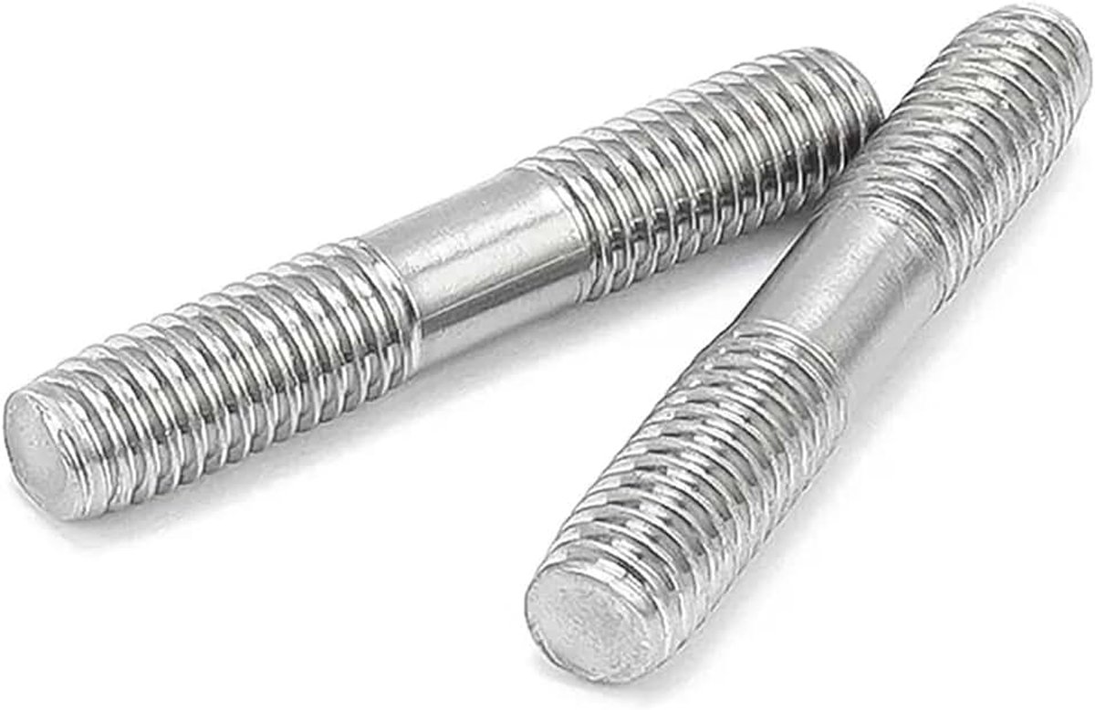 316ss dubbelzijdige draadstang M6 M8 M10 M12 M16 | Dubbelzijdige bouten for industrieel en voedselgebruik(120mm M6 pcs)