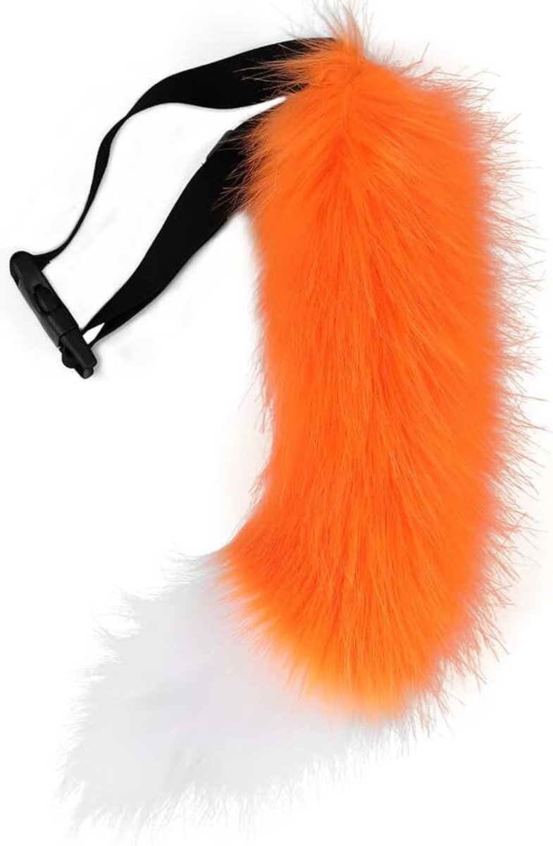 Fur Fox Kostuum Kattenstaart Cosplay Halloween Kerstfeest Kostuum One Size