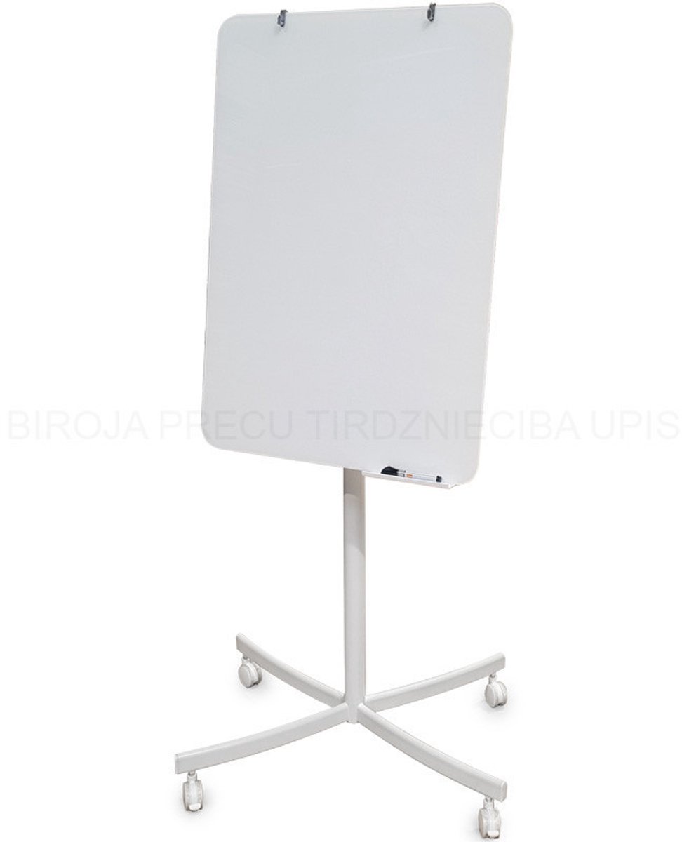 Flipover/Whiteboard Mobiel Glasbord 70 x 100 cm