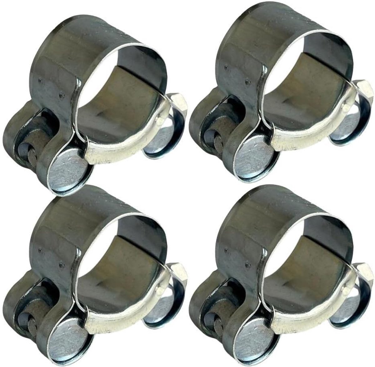 Enkele bout slang superklem siliconen rubber uitlaat x4 (22-25mm)