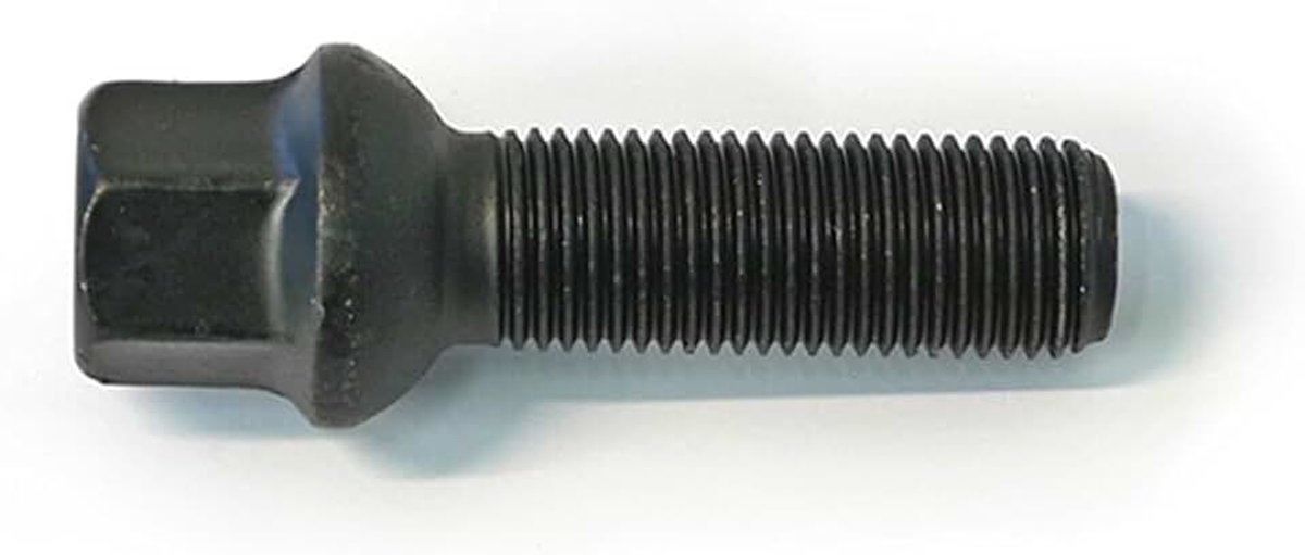 Wielbout bolkonisch R13 M14x1.50 - Lengte 43mm - Zwart (bv. compatibel met VAG)