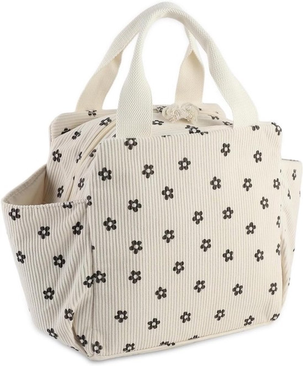 Lunchtas voor Vrouwen - 12L Koeltas met Trekkoord, Ruime Opbergruimte voor Eten, Drinkbekers en Mobiele Telefoon - Ideaal voor Picnics, Werk en School