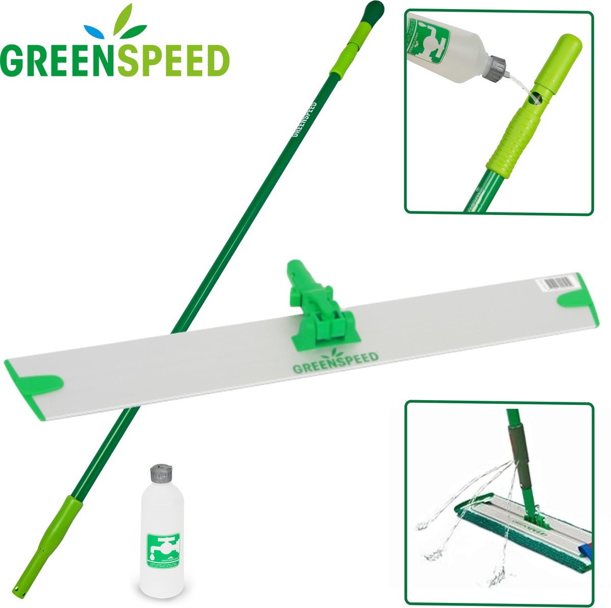 Greenspeed Sprenkler vlakmopsysteem 55 cm plaat (exclusief vlakmop)