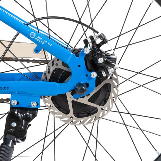JOYSTAR 24 Inch Elektrische Kinder Mountainbike - 250W E-Bike voor Kinderen (7+ Jaar) - 25 km Actieradius - Met Verwijderbare Accu & Schijfremmen - Spaakwiel - Blauw — afbeelding 2