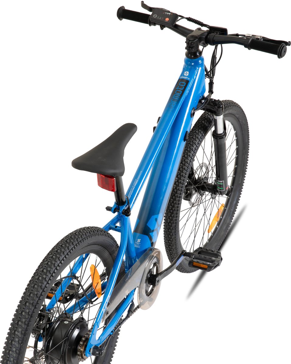 JOYSTAR 24 Inch Elektrische Kinder Mountainbike - 250W E-Bike voor Kinderen (7+ Jaar) - 25 km Actieradius - Met Verwijderbare Accu & Schijfremmen – Spaakwiel - Blauw thumbnail 6