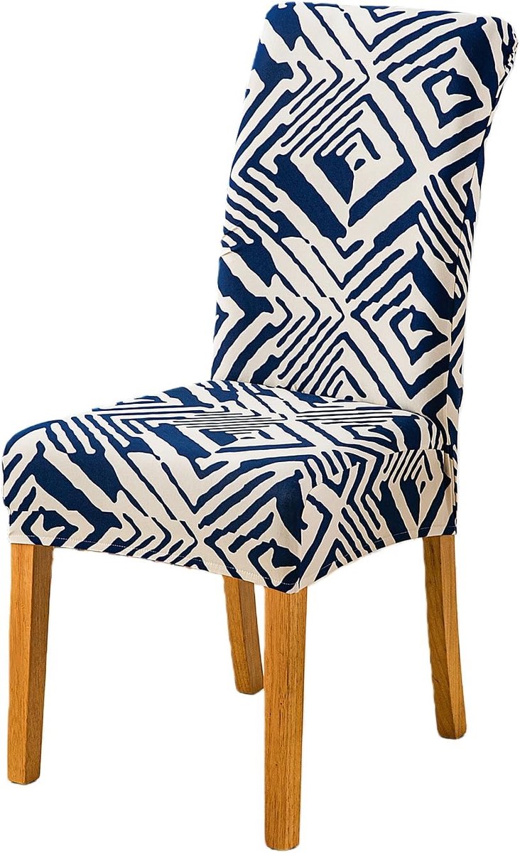 Set van 6, verstelbare stoelhoezen, elastisch, wasbaar, voor thuis, keuken, restaurant, feest, bruiloft