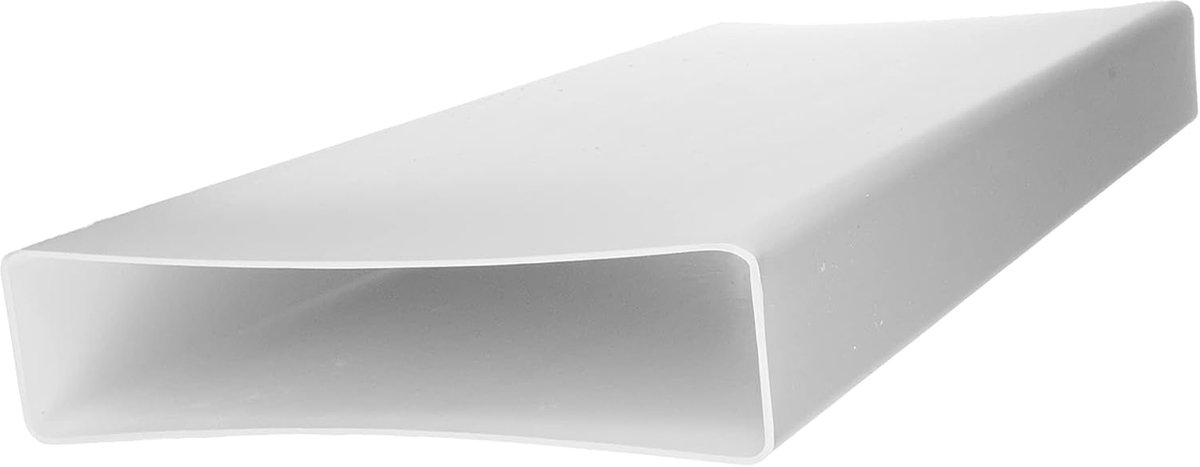 Systems 220x55mm 1m lange platte kanaal rechthoekige buisconnector voor buisverbinding, afvoerkanaal of toevoerluchtkanaal. Ventilatiesysteem, verwarmen, koelen. 220 x 55 mm - 100 cm