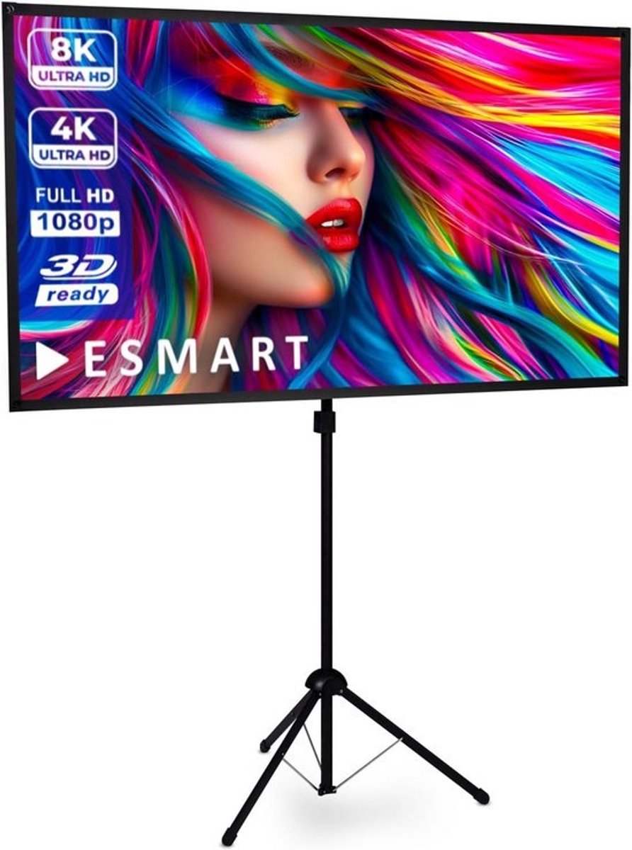 Ultralichtgewicht Driepootscherm 80" voor Home Cinema Projectoren