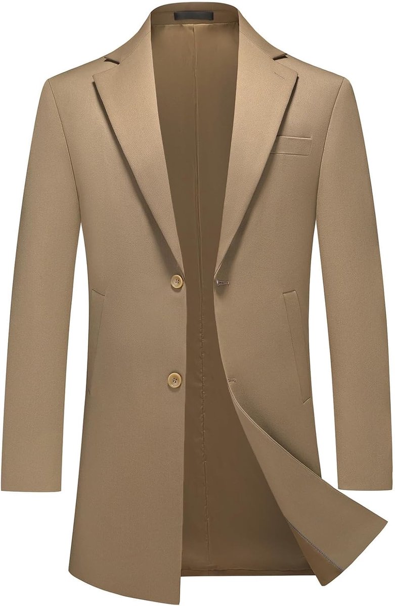 Halflange blazer voor heren, casual, zakelijk, tweeknoppen, voor werk, dagelijks gebruik