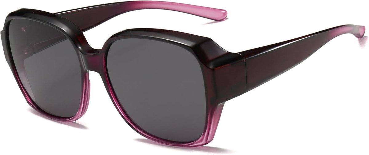 Dames Heren - Gepolariseerde Oversized Zonnebril Over Bril met UV400 Bescherming voor Brildragers