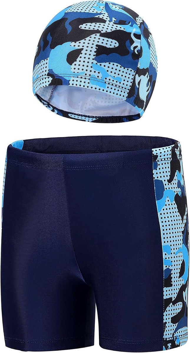 Badpak voor kinderen met badmutsen, strandshorts, jongens, zomerzee, voor zwembad, waterpark