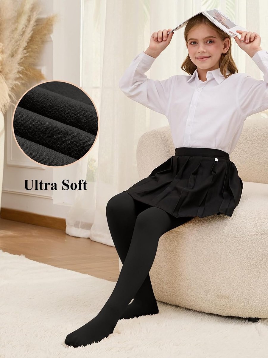 Panty voor meisjes, thermische panty, fleece voering, kinderpanty, winter, thermische panty, elastische balletpanty, ondoorzichtige danspanty, warm, school, ballet, dansen, legging, 250 g