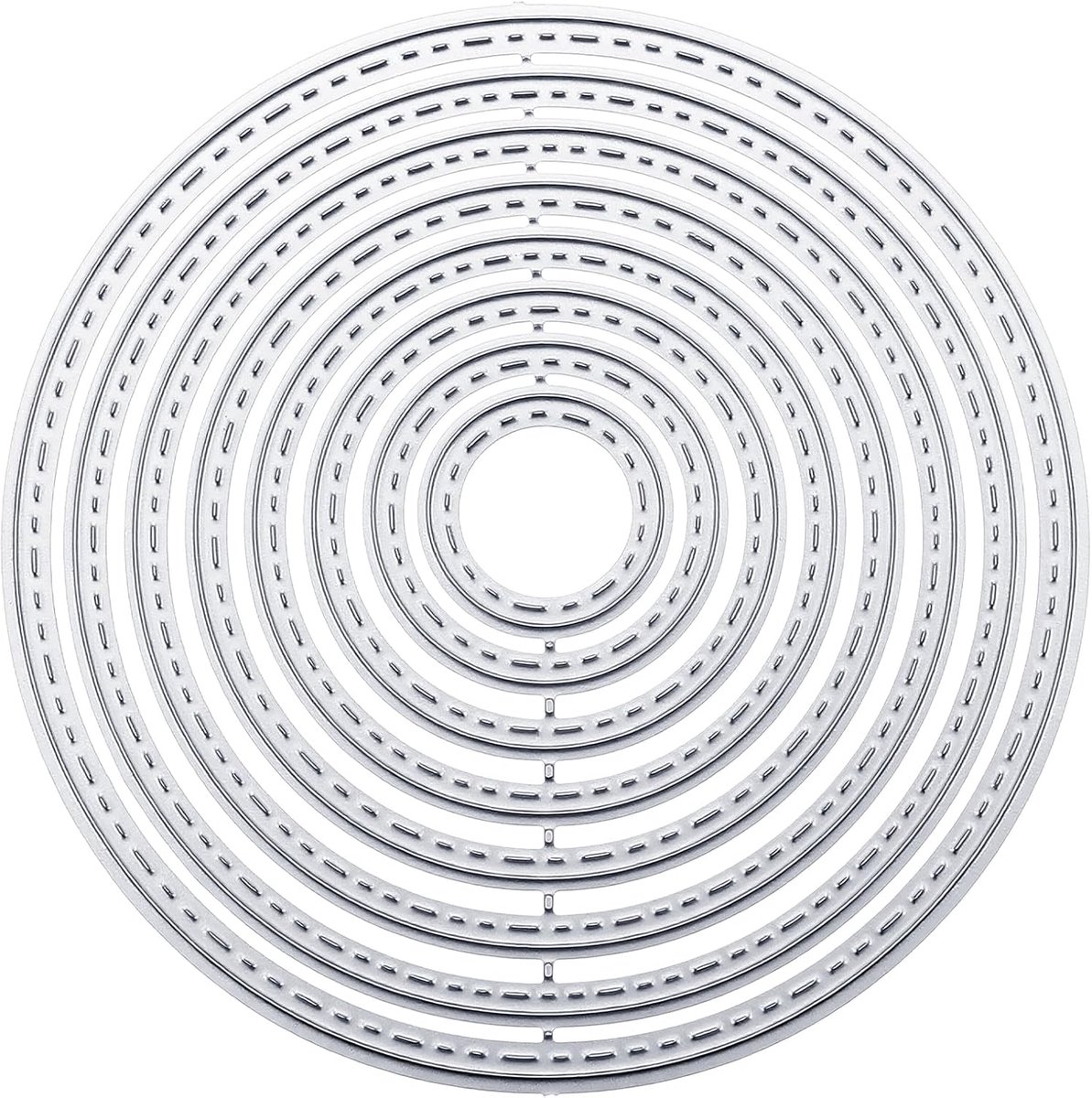8 stuks cirkelsnijder, papier, ronde cirkel-stansvormen voor het maken van kaarten, handwerk, kunst, metaal, snijden, gereedschap voor doe-het-zelf, scrapbooking, album, feest, bruiloft, festival