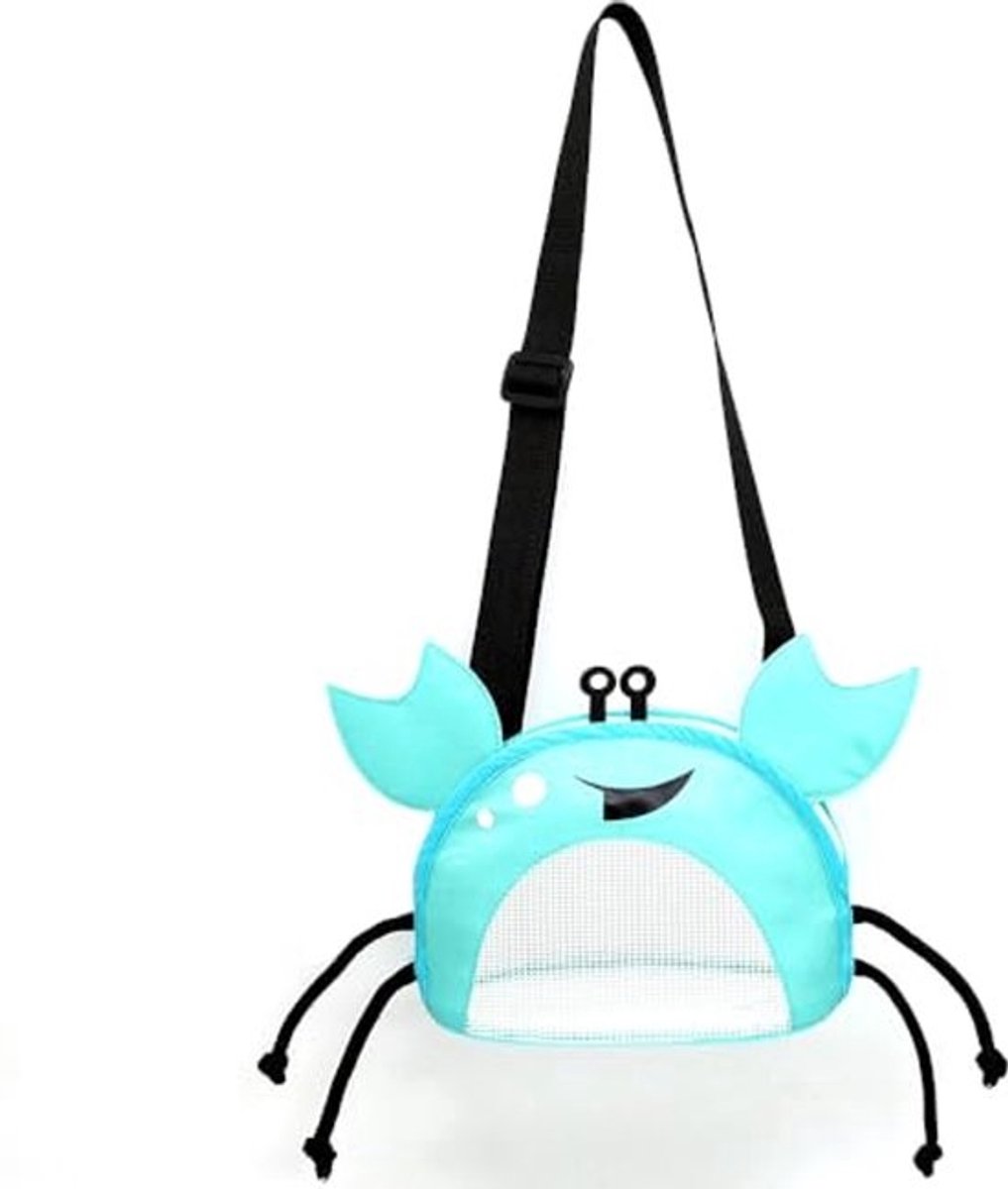 Creatieve Rits Strandtas - Draagbare Krabvormige Mesh Tas voor Zee en Zwembad Speelgoed