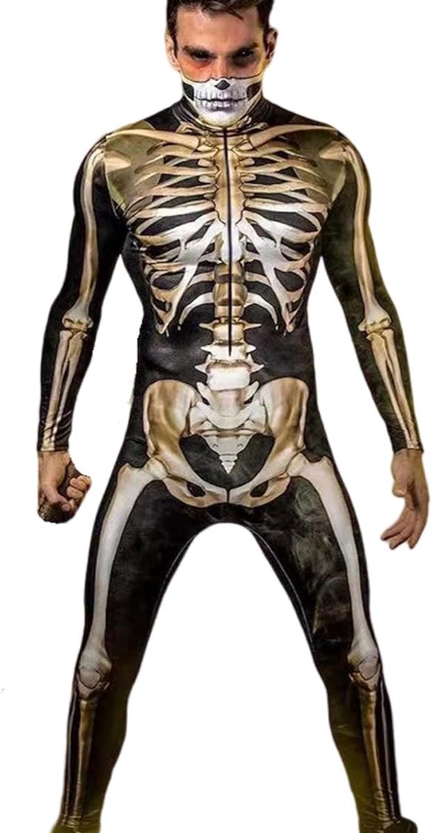 Girl Skelet Kostuum Vrouwen Mannen Halloween Kostuums Cosplay Jumpsuit Bodysuit