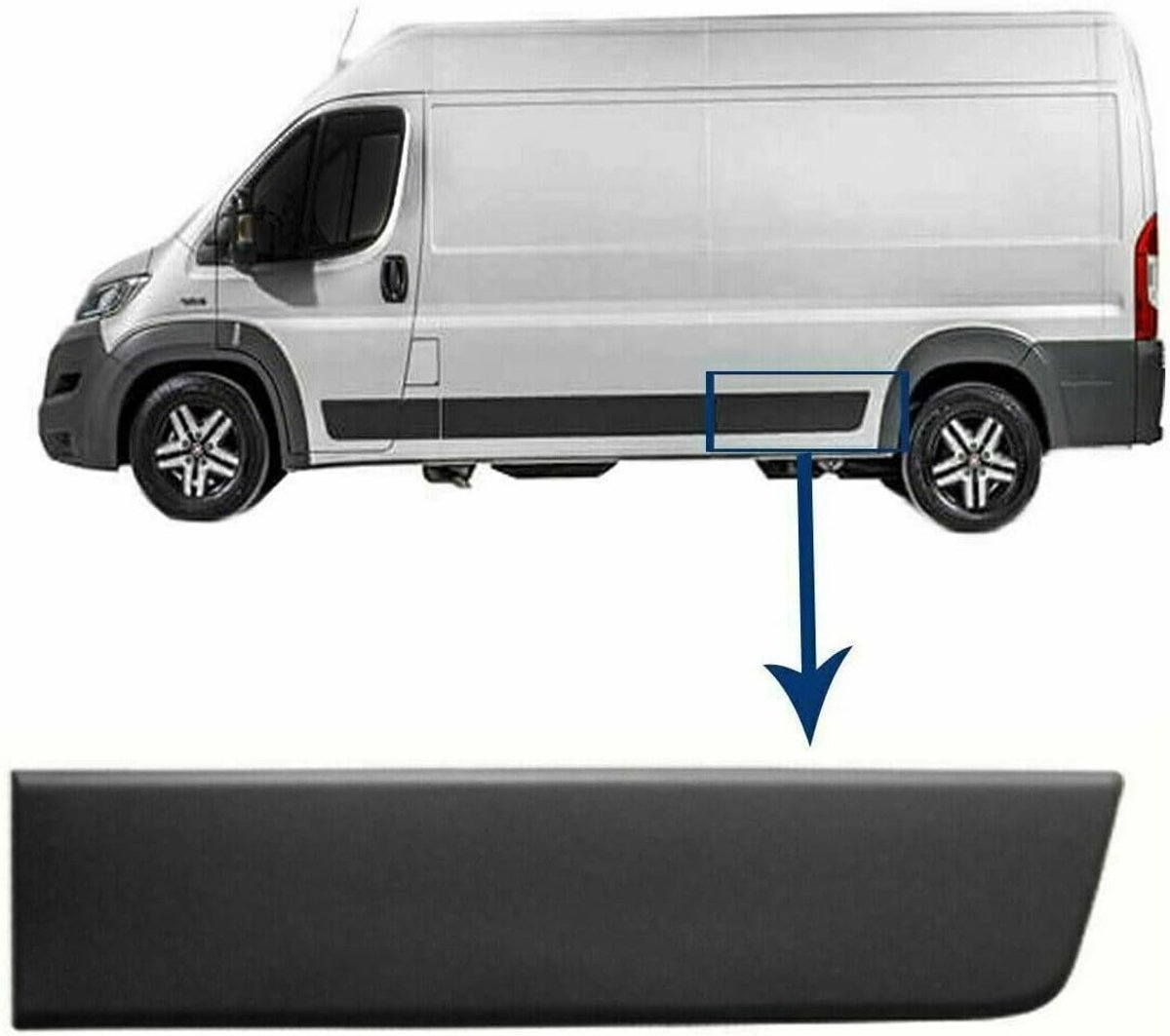Achter Lijstpaneel LWB voor Peugeot Boxer Relais Fiat Ducato 8547.X1 8547X1 735422848 0735422848