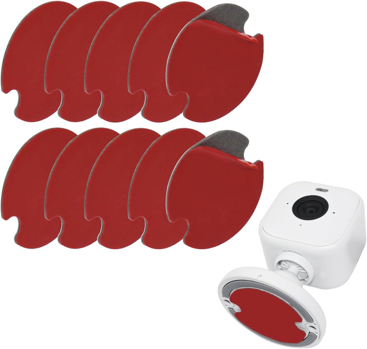10 stuks hittebestendige kleefpads, dubbelzijdig, extra sterk, compatibel met Blink Outdoor camera basishouder, knipperhouder, zelfklevende vervanging voor camera, voorruit en dashcams
