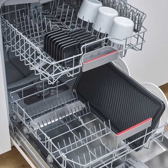 SEVERIN RG 2365 Black Line gourmetstel - PFAS vrije baklaag - 8 Personen - Temperatuurinstelling - Vaatwasserbestendig - 8 Pannetjes met parkeerfunctie — afbeelding 4