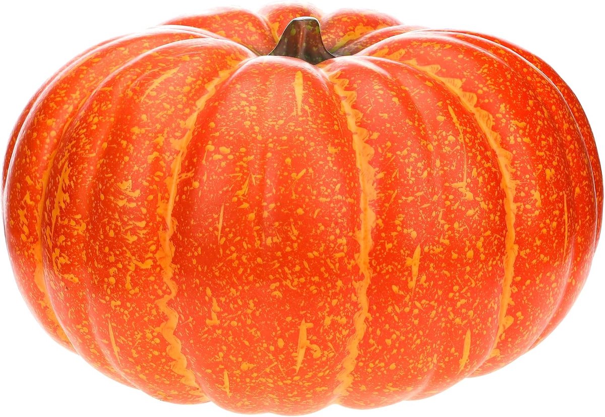 45 cm Kunstmatige Oranje Pompoen Decoratie Simulatie Nep Extra Grote Fruit Model Realistische Levende Groente Collectie Decoratie Halloween Thuis