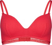 BLOOVII Love - Licht voorgevormde beha - Rood - Push-up - Maat 70D