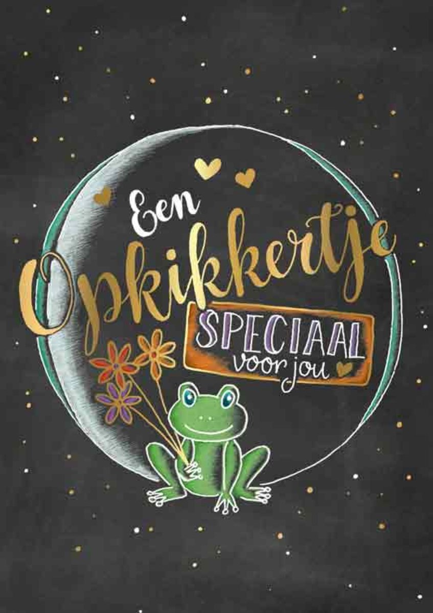 Luxe Wenskaart Opkikker - Wenskaarten - Opkikkerkaart - Opkikkertje Speciaal Voor Jou - Serie Sketch'd - Artige - Kaart - 1 Stuks - In Folie - Gratis Verzonden - Hoge Afnamekortingen - 12x17cm
