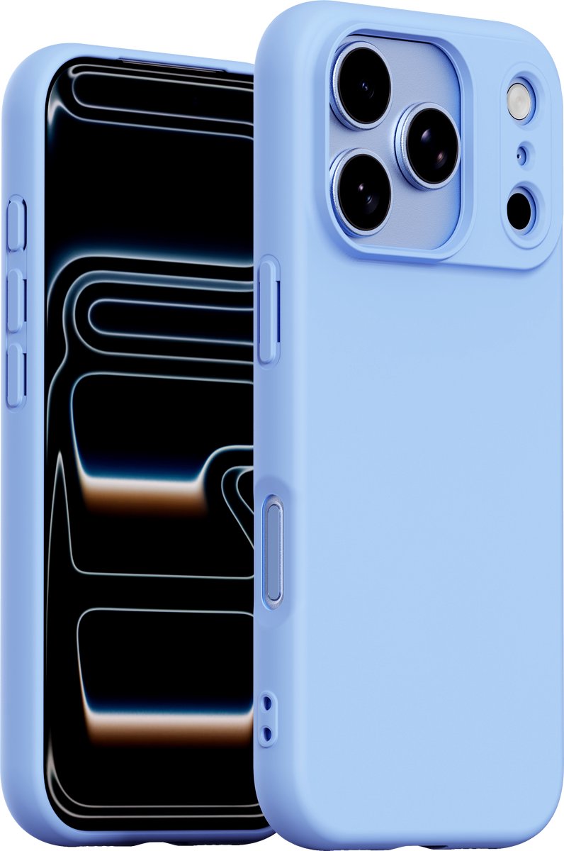 Hoesje geschikt voor Apple iPhone 18 Pro hoes Blauw - backcover - optimale bescherming - Licht Blauw