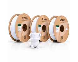 eSUN PLA Basic Filament Blanc 1,75 mm – Pack de 3 (3 x 1 kg) – Filament pour imprimante 3D