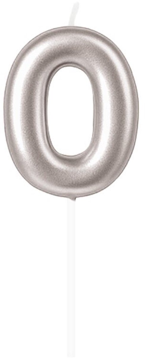 Cijferkaars 0 zilver
