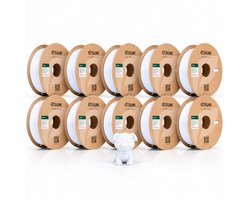eSUN PLA Basic Filament Wit 1.75 mm – 10 Pack (10x 1 kg) – 3D Printer Filament