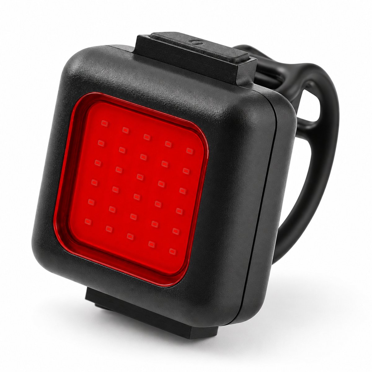 Cloudy LED Fietsachterlicht – 80 Lumen – USB-C Oplaadbaar – 3 Lichtstanden – IPX5 Waterbestendig – Zwart