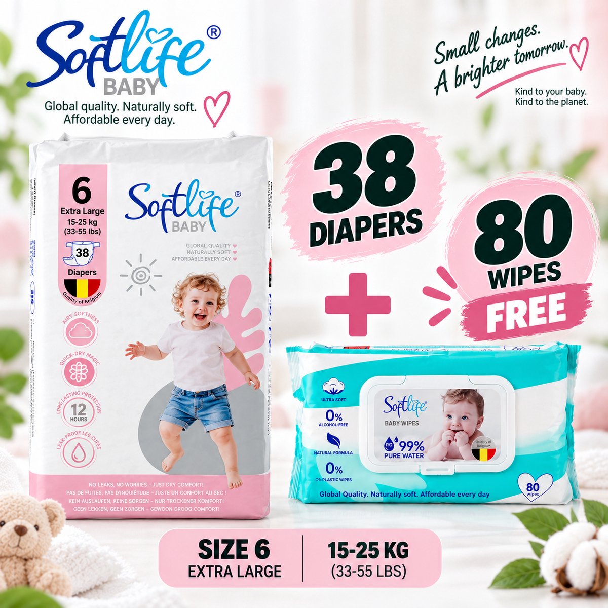 Softlife luiers maat 6 | 38 stuks