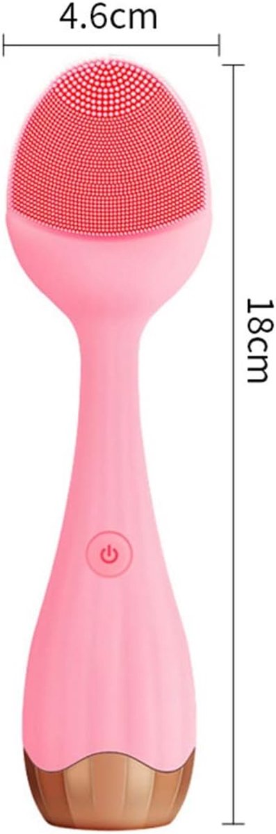 Elektrische Sonic Vibratie Gezichtsreinigingsborstel, IPX5 Waterdicht, USB Oplaadbaar, 4 Snelheidsstanden, Gezichtsscrubber en Huidmassager voor Diepe Poriënreiniging