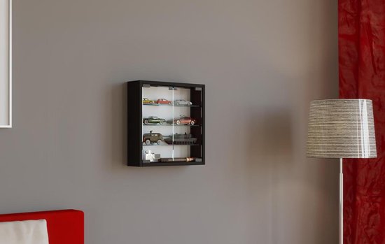 Creative Deco Wandvertoningskast Planken Wit | 28 Vakken | 44,5 x