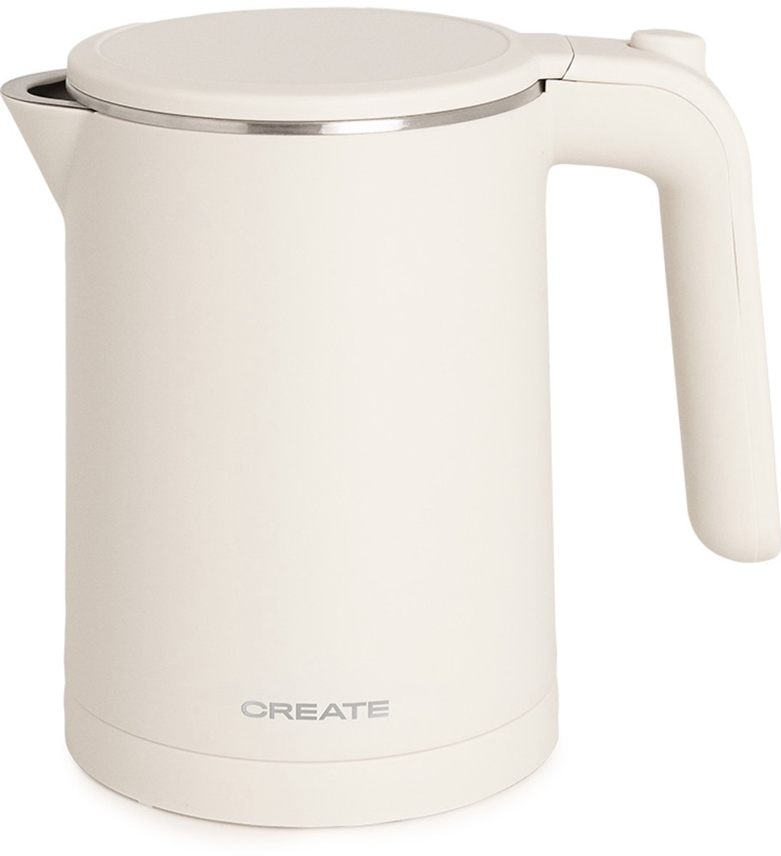 CREATE - 600ml Elektrische waterkoker met temperatuurregeling - 800W - Gebroken wit - KETTLE STUDIO PRO