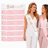 Kokkie Vrijgezellenfeest Kit 7 Sjerpen - 1 Bride to Be Sjerp en 6 Team Bride Sjerpen - Vrouw - Spel - Versiering