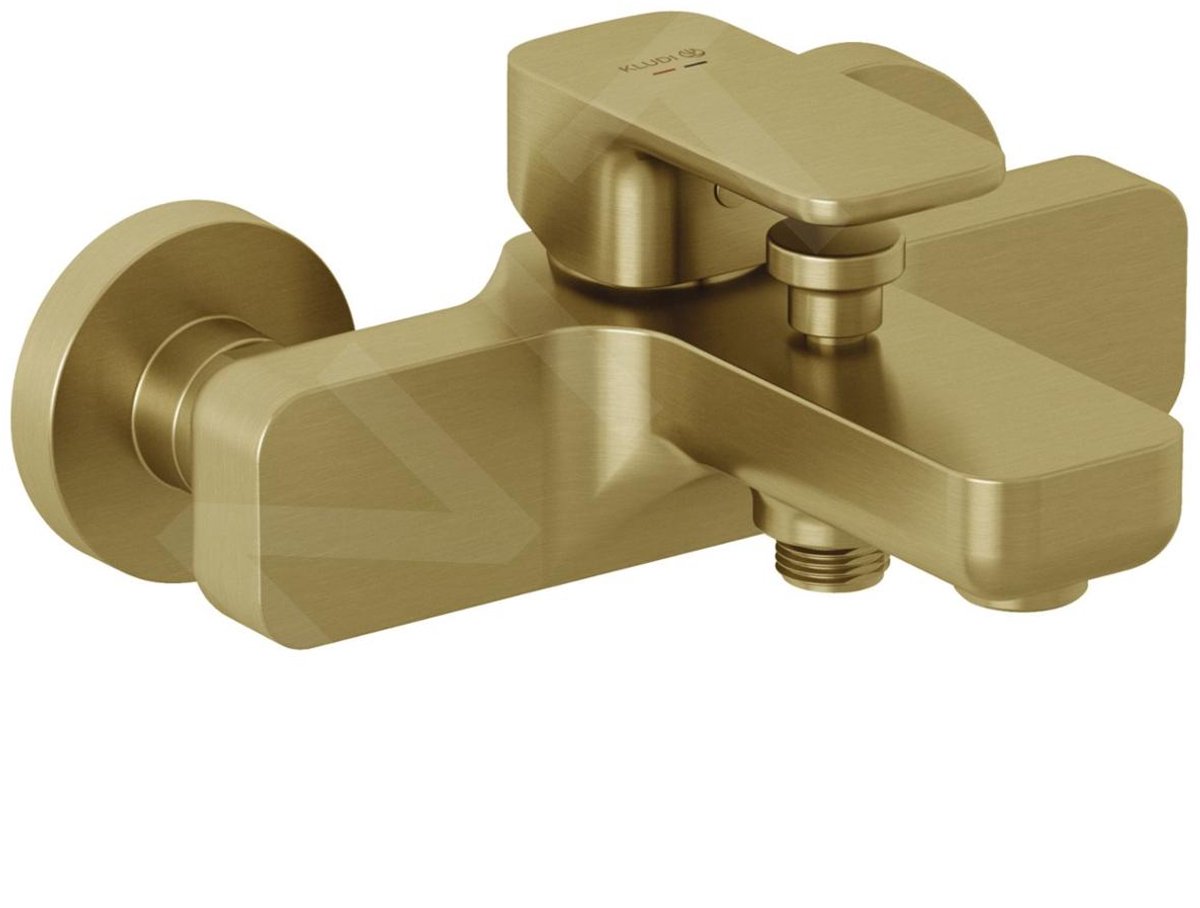 KLUDI-RENON badvul- en douchemengkraan Brushed Gold (18) PVD, 42691N075