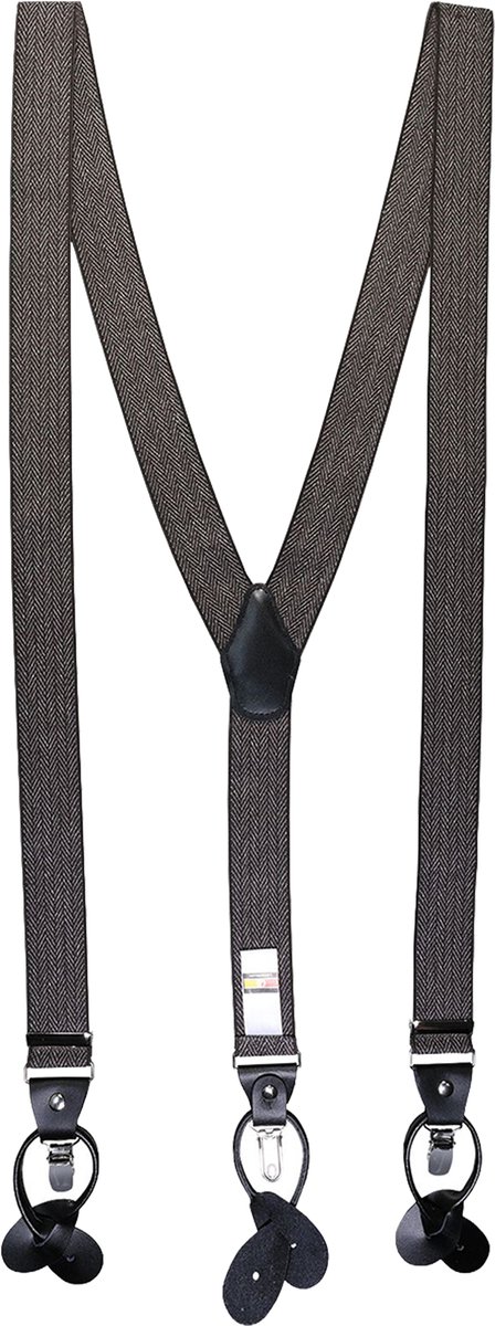 LINDENMANN heren bretels Y-vorm - bruin