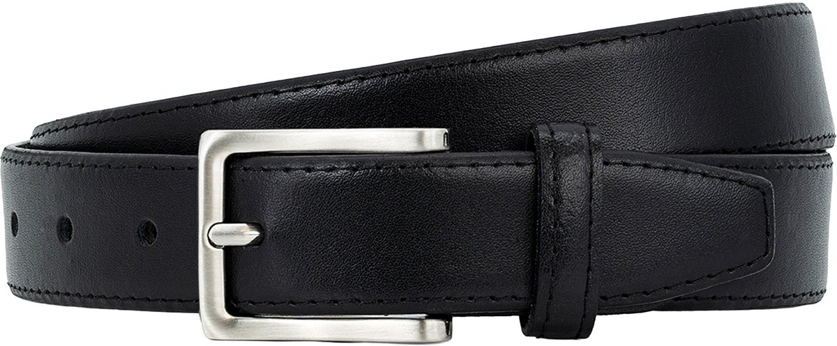 LINDENMANN leren heren riem - zwart