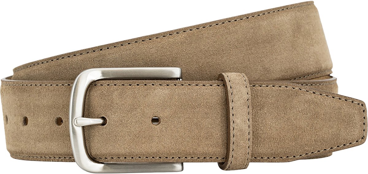 LINDENMANN leren heren riem - bruin