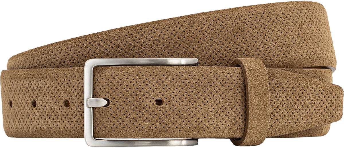 LINDENMANN leren heren riem - bruin