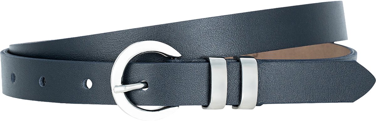 LINDENMANN dames leren riem - marine