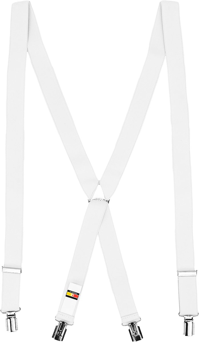 LINDENMANN heren bretels X-vorm - wit
