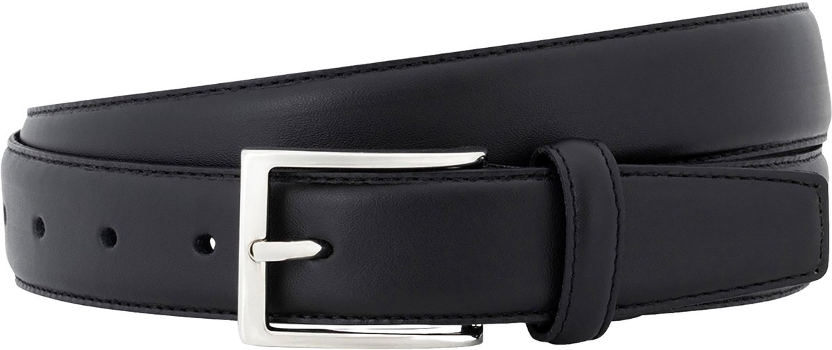 LINDENMANN leren heren riem - zwart