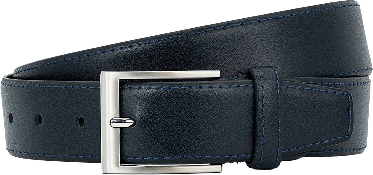 LINDENMANN leren heren riem - marine