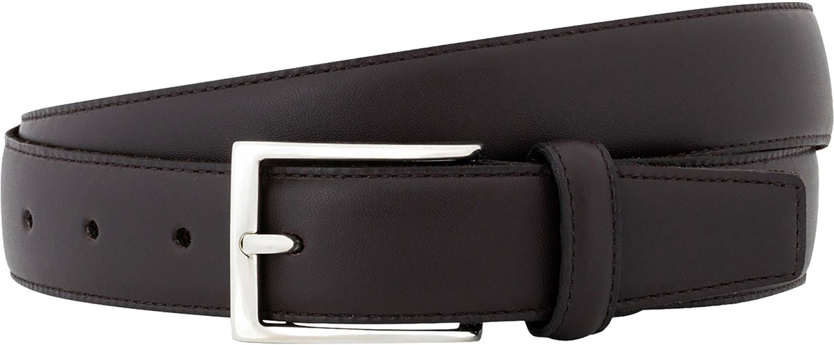 LINDENMANN leren heren riem - bruin