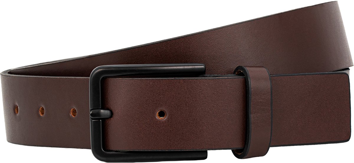 LINDENMANN leren heren riem - bruin