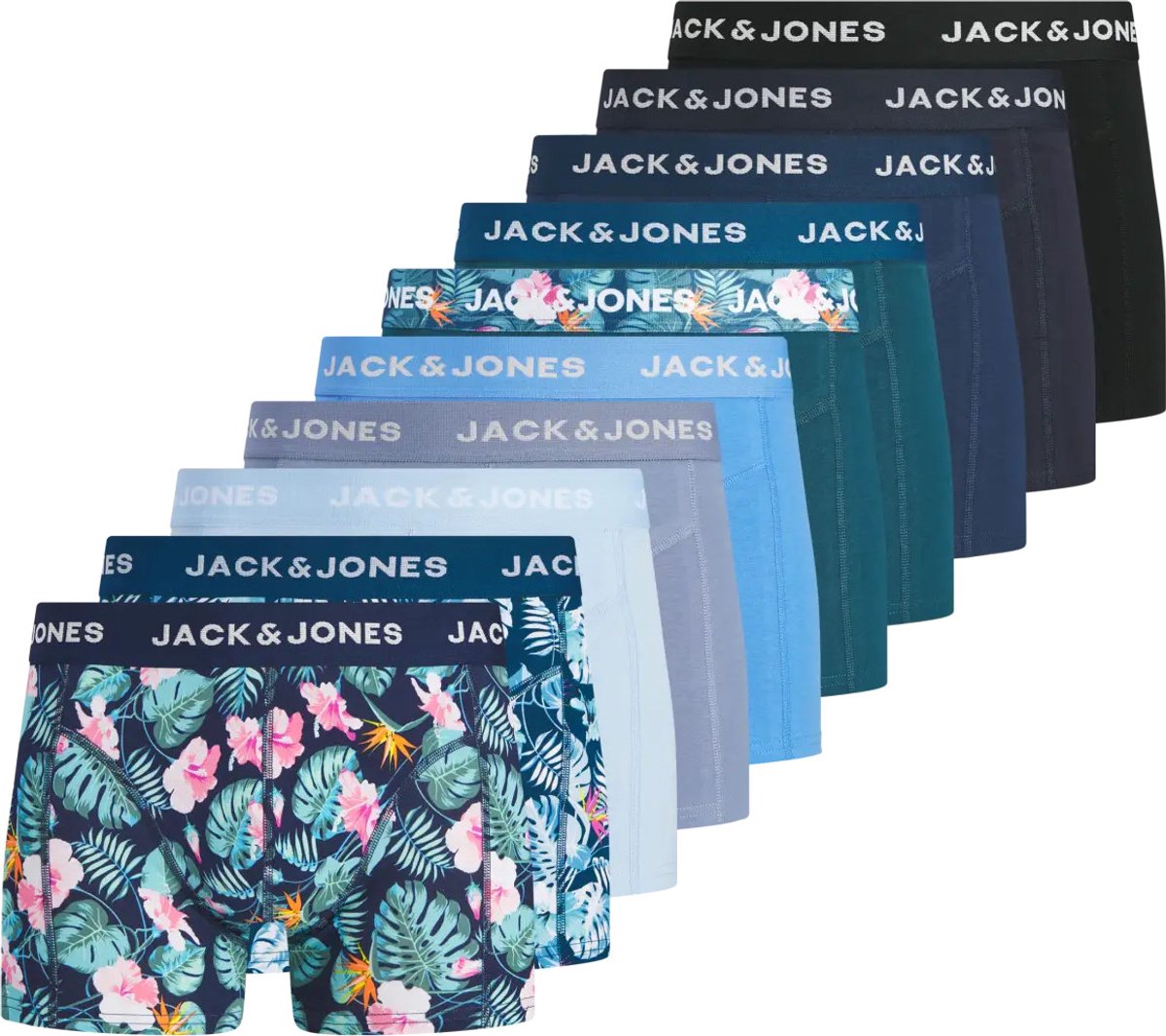 Jack & Jones heren 10P boxer trunks jeffrey multi