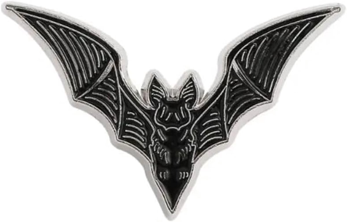 Rox Bat Karakter Gotische Badge pin Zwart Cartoon Vampier