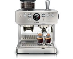 Bosch - PFE403B3 - Serie 4 Semi Automatic Coffee Maker RVS - Pistonmachine met verlichting