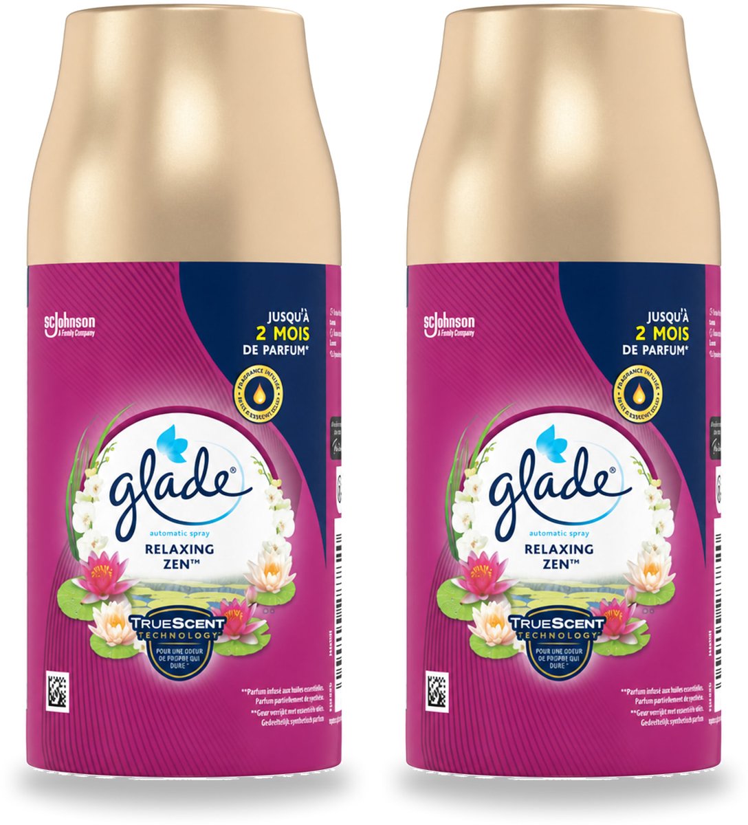 2 x Glade - Navulling Automatische Spray - Relaxing Zen - 269 ml - Voordeelverpakking - 2 stuks